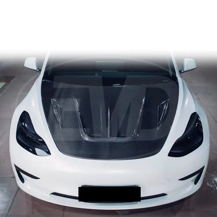 

FOR TESLA MODEL 3 CARBON FIBER HOOD EVDPRO-1 STYLE 2017-2019