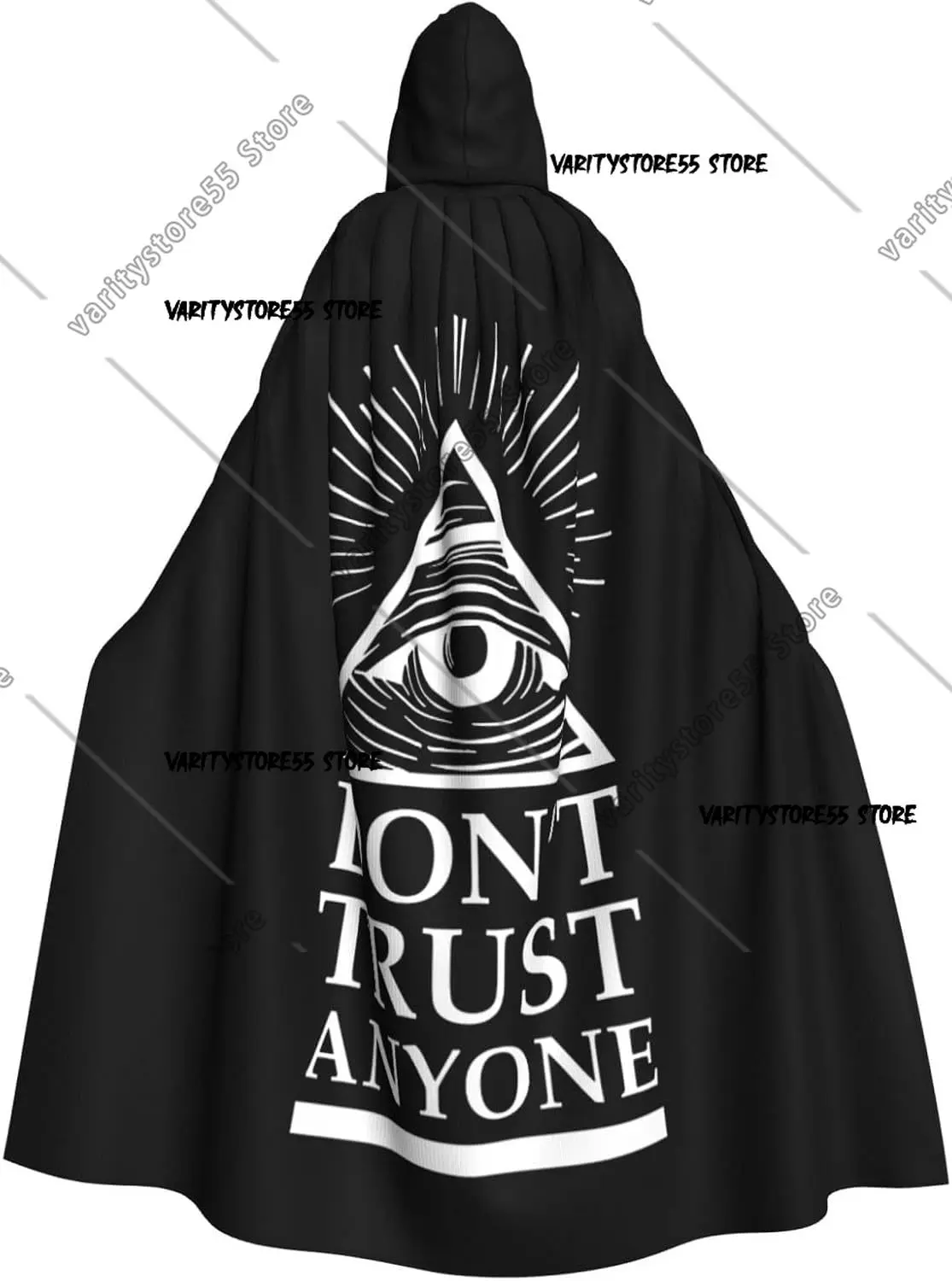 

Пирамида Иллюминаты не доверять, унисекс, плащ с капюшоном, накидка на Рождество, Хэллоуин, костюмы для косплея