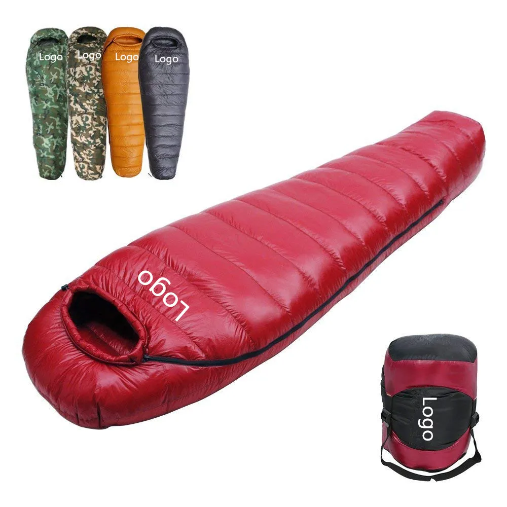 

Mummy Goose Down Sleeping Bag Ultralight Portable 3 Season for Backpacking Hiking Camping Indoor & Outdoor Use for Adult