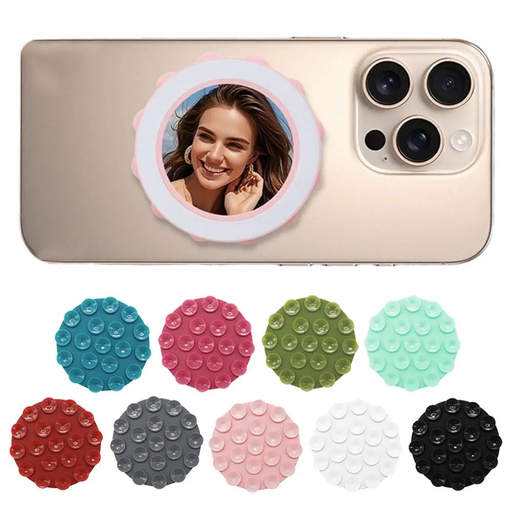 Portable Silicone Suction Cup Back Adhesive Wireless Holder Slip Mobile Phone Universal Double-sided Anti Power Bank Car H5I0