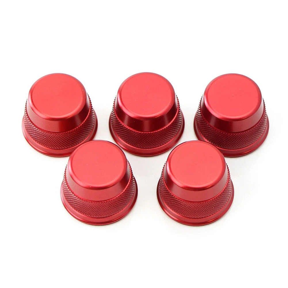 Vibrant Red Air Conditioner Vent Opening Knob Covers Designed for Mercedes W205 C Class and GLC Class Easy to Install Upgrade