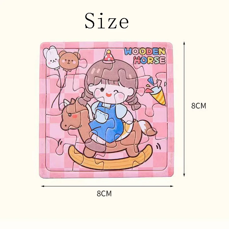 Kids Jigsaw Puzzles Set - Animal & Car & Astronaut Theme for Intelligence Development Family Board Games Christmas Birthday Gift