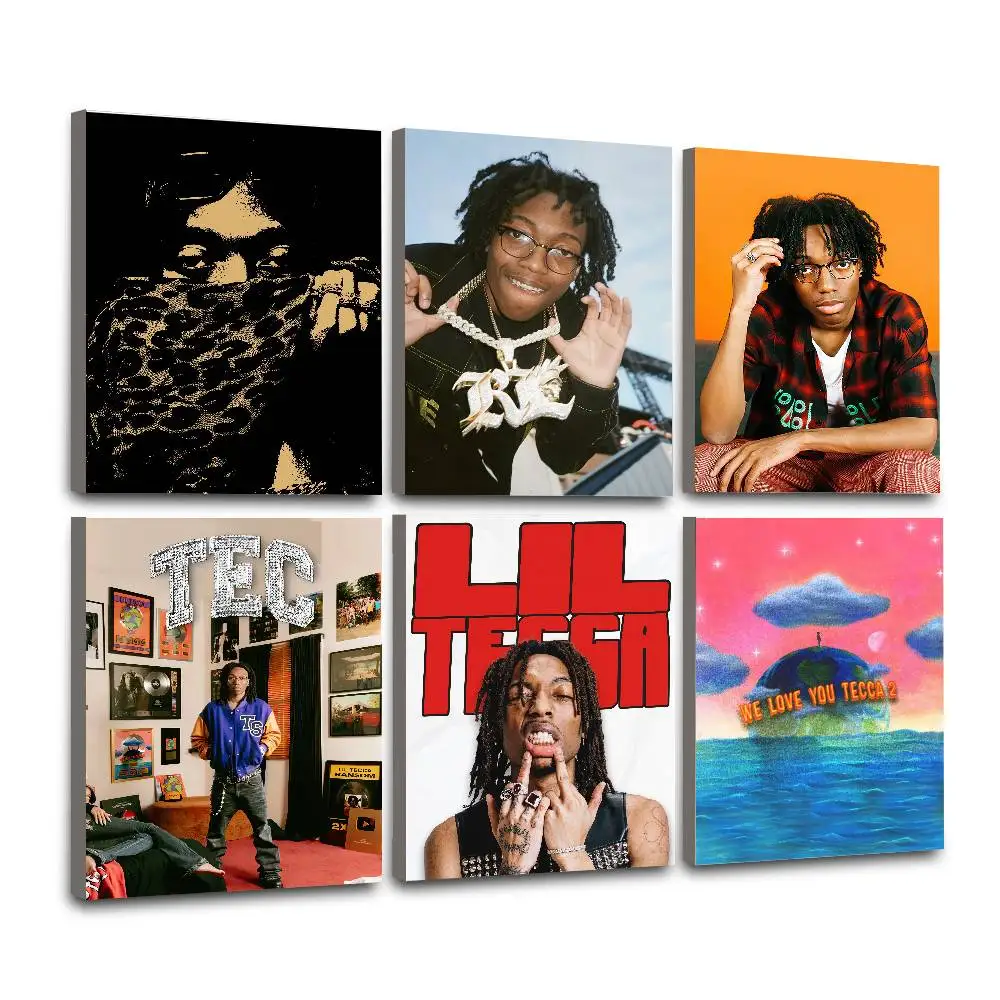 Rapper L-Lil Tecca Poster Wall Art for Study Living Room Decor Unique Home Decoration Pictur Gift