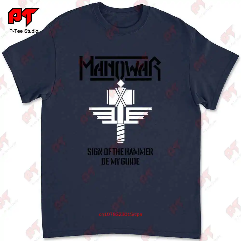 New Dtg Dtf T Shirt Manowar Sign Of The Hammer Size S M L Xl Xxl 3Xl 4Xl 5Xl 6Xl 7Xl F04W