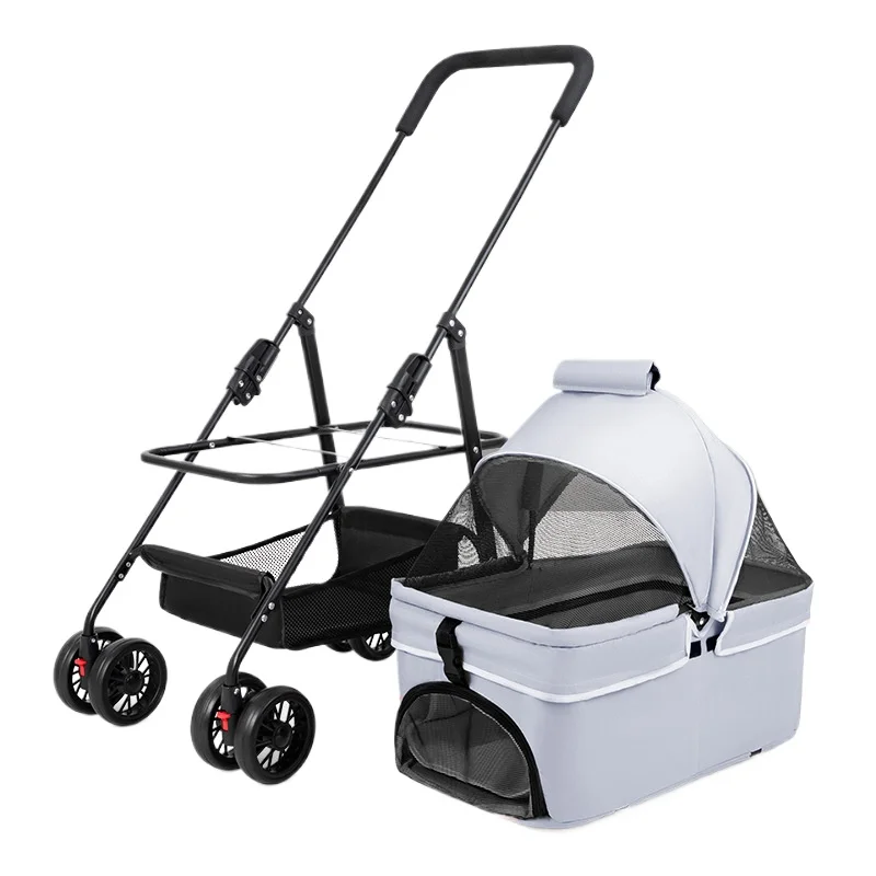 Pet cart cat transport portable folding cart dog car cat car dog out