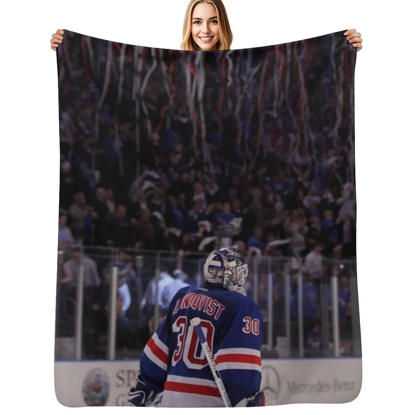

Henrik Lundqvist Throw Blanket sofa bed Travel Softest Stuffeds Blankets