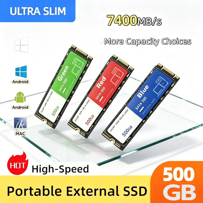 

2026 New M.2 NVMe 500GB Ultra Fast SSD Internal Solid State Drive Hard Disk for Desktop Laptop PC Computer Upgrade Pro Max
