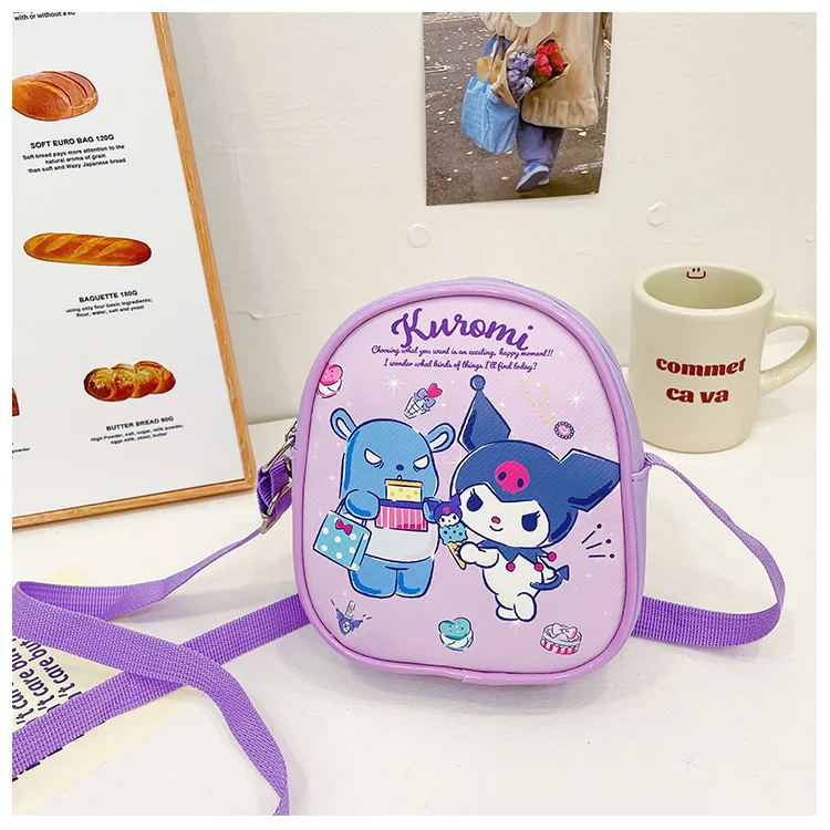 Sanrio Hello Kitty New Children's Trend Fashion Cute Cartoon Kulomie Crossbody Shoulder Bag Casual Versatile Small Backpack