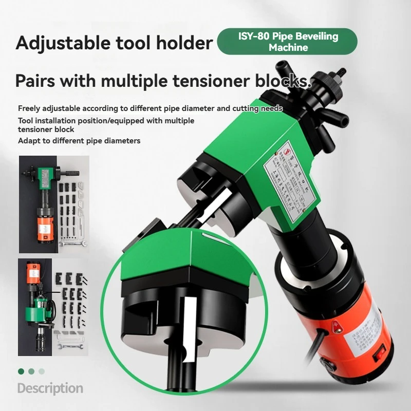 Expansion Beveling Machine, Electric Chamfering for Round Pipes Handheld Stainless Steel Pipes Flat Mouth Grinding Pipes