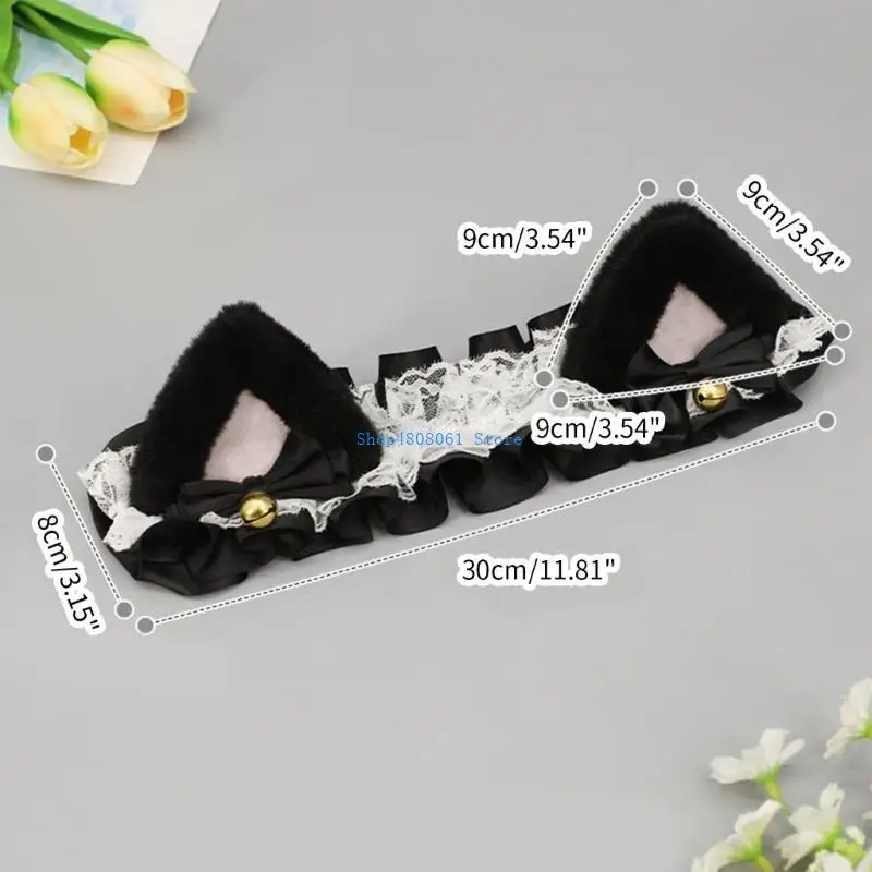 T3LC الفتيات خوذة التزلج الديكور فروي هريرة آذان الشعر دراجة التزلج الدراجات خوذة آذان القط عقال لاصق الديكور #6