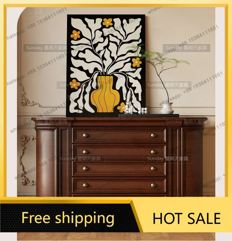 Factory Direct American retro locker living room large capacity with drawers cabinet can be customized