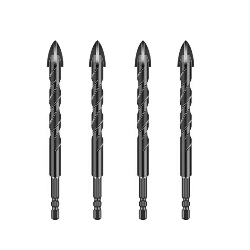 

hexagonal lengthened tile bit glass ceramic concrete cement wall alloy bit
