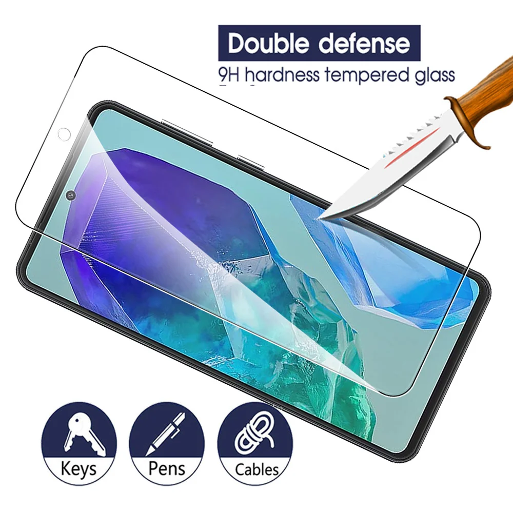 3PCS Protective Glass Case For Samsung Galaxy M55 M 55 55M 5G Tempered Film On Sumsung M55 6.7'' Screen Protector Cover SM-A556B