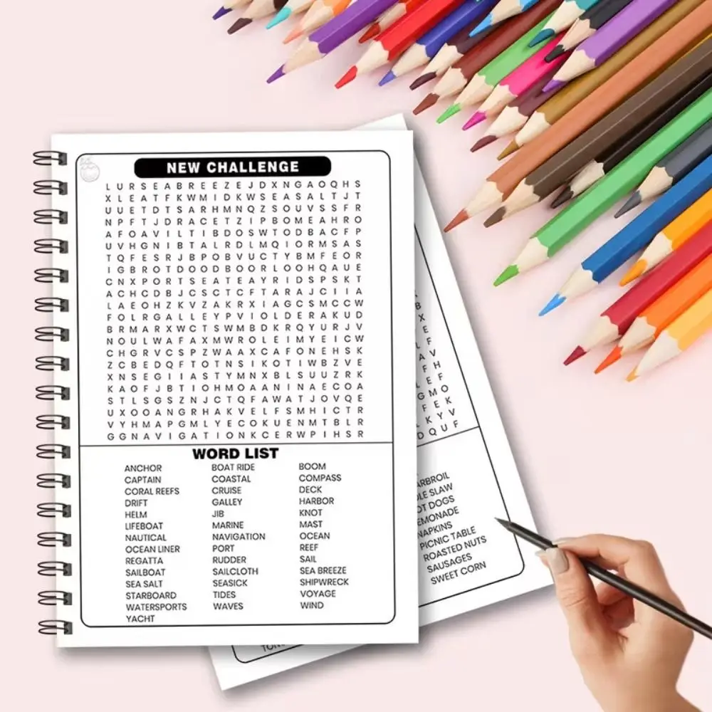 Large Print Word Search Book 600 Words Brain Game Summer Word Search Puzzles Stress Relief Educational Word Puzzles Book Gifts