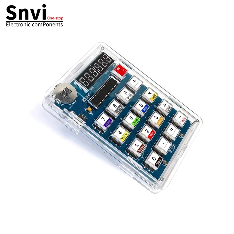 مجموعة أدوات الآلة الحاسبة - مجموعة ممارسة اللحام الإلكترونية المعتمدة من 51 MCU للآلات الحاسبة ذاتية الصنع #6