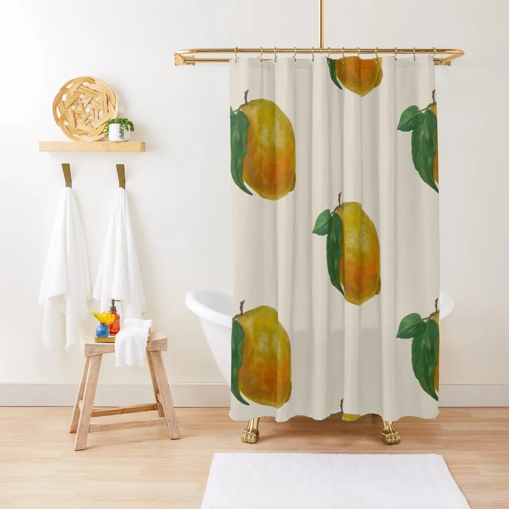 

Lemon painting Shower Curtain For The Bathroom Waterproof Bathroom Shower For Bathroom Elegant Curtain