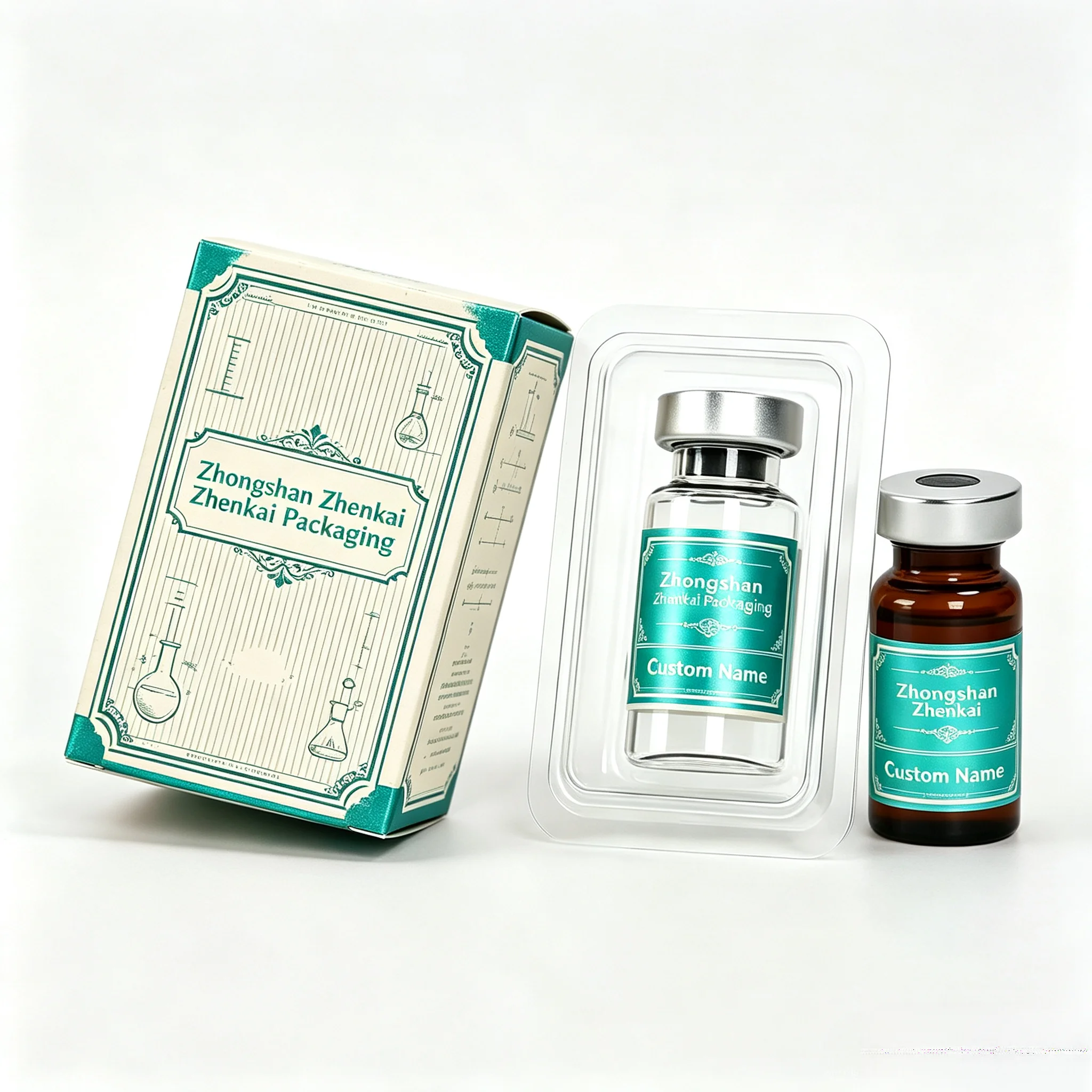 Custom Logo Print Vinyl Decal Stickers Customized Self‑Adhesive Vial Labels for Container Marking