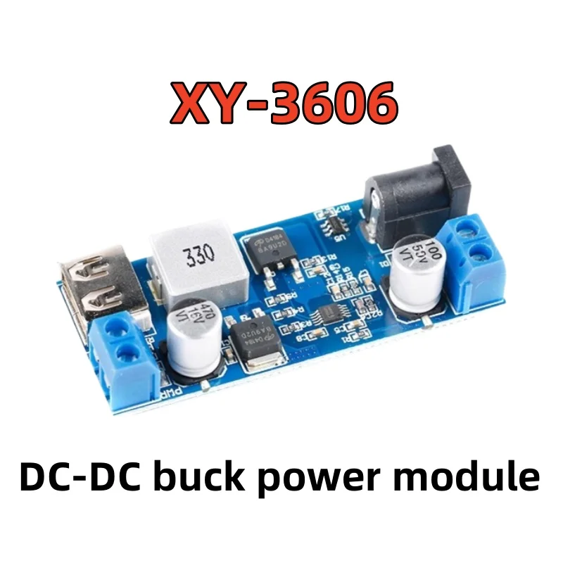 XY-3606 DC-DC buck power module 24V/12V to 5V 5A power converter LM2596S