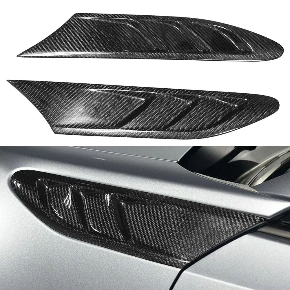 

2pcs/kit Carbon Fiber Side Fin Vent Fender Air Vent Trim For Su Baru BRZ For Toyota GT86 Replacement Automobiles Parts