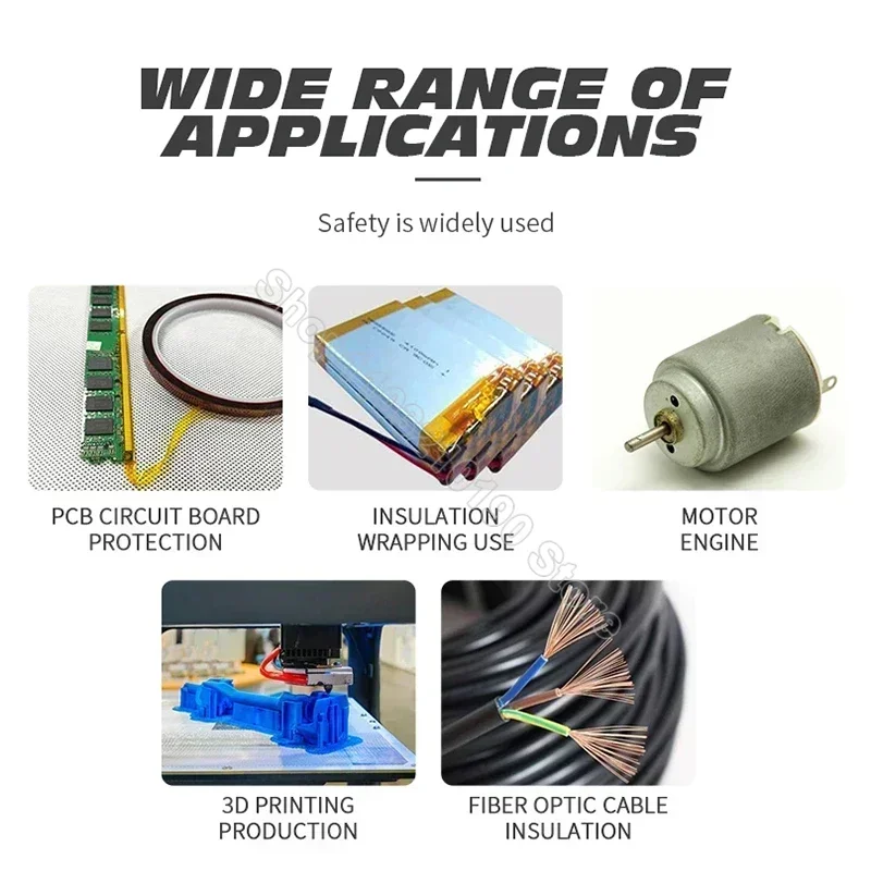 Ruban adhésif Kapton BGA de 33 mètres, ruban adhésif d'isolation thermique en Polyimide doré résistant à la chaleur pour l'industrie électronique