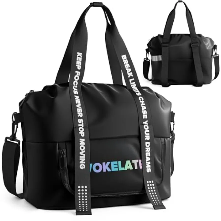 

Спортивная сумка для женщин, дорожная сумка-тоут для личных вещей с отделением для обуви, легкая дорожная сумка для девушек, сумка для ночевки