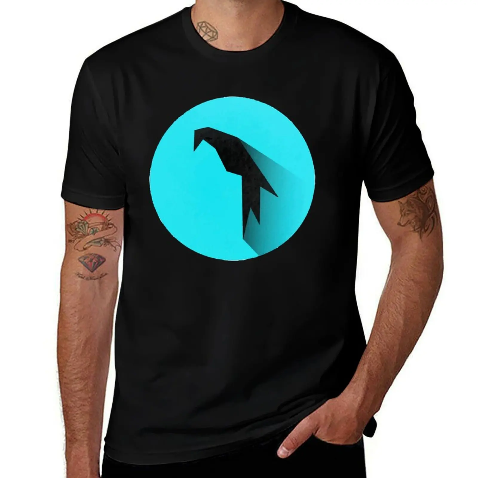 

Parrot OS Logo T-Shirt plain football t shirt blue lock essential t shirt black t-shirts for men