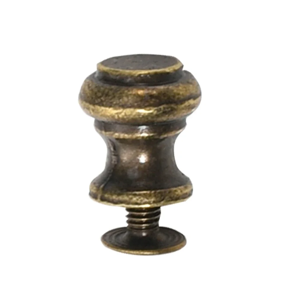 

10Pcs Antique Bronze Wooden Cases Jewelry Box Knobs with Screw Cupboard Door Pull Dresser Single Hole Mini Drawer Handle 10*11mm