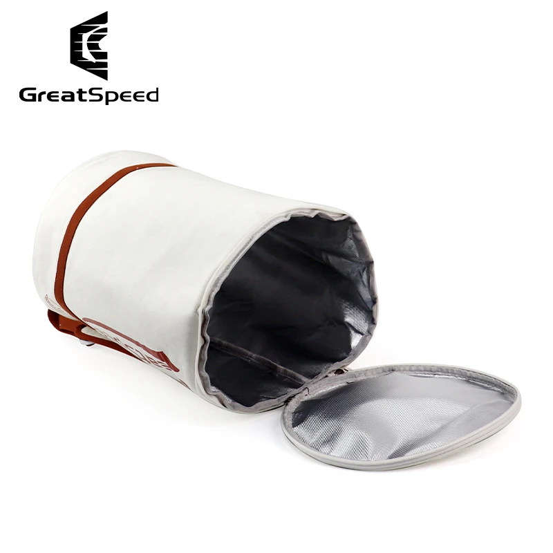 100pcs Tennis Balls Bucket Bag Large Capacity Insulation Layer Tennis Bucket Bag Portable Court Tenis Ball Tube Bag Shoulder Bag