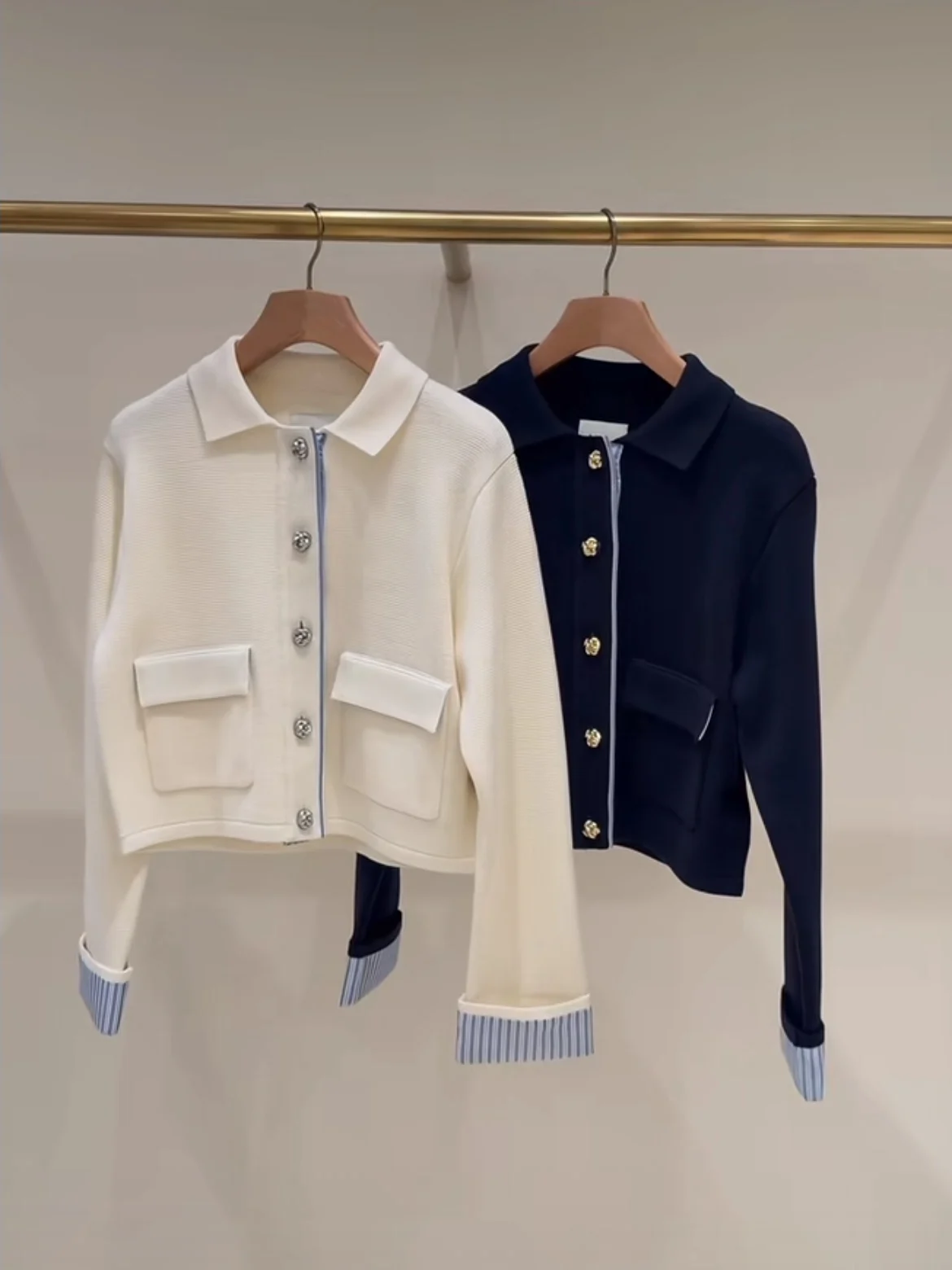 

Свитер HEIDD Early Spring 2026 в полоску, лоскутный, вязаный, 2 цвета, роскошный, легкий, из полиэфирного волокна, длинный...