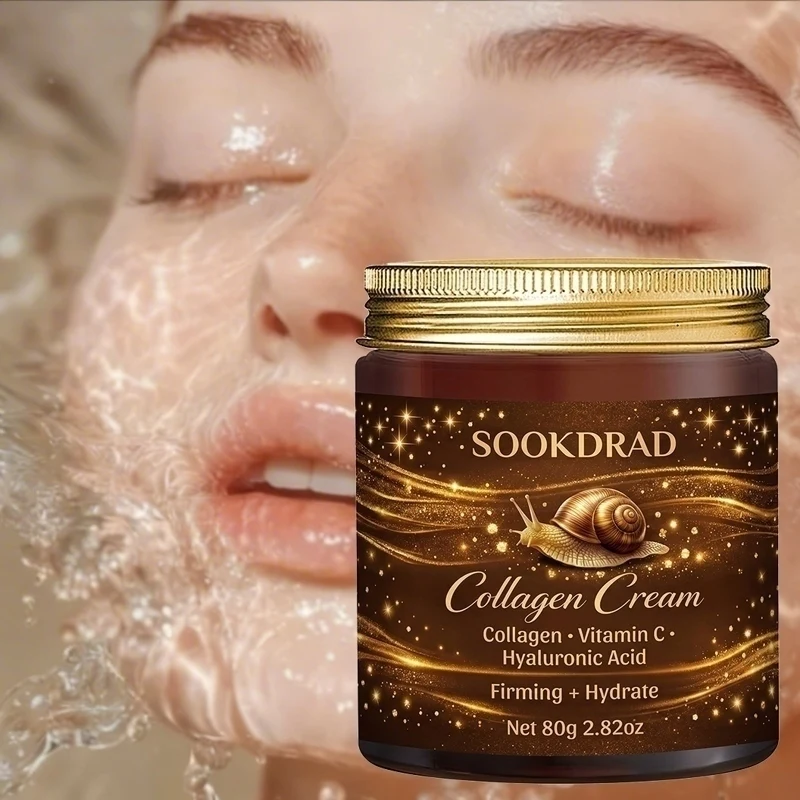 Collagen Cream, Collagen, Vitamin C, Hyaluronic Acid, Firming, Hydrating, Face Neck Body, Men Women, 80g/2.82oz, All Skin Types,