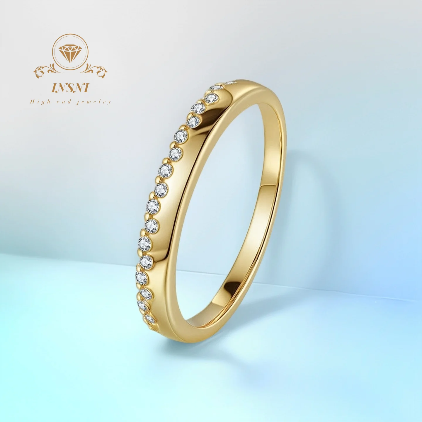 

Best-Selling S925 Silver Inner-Outer Curved AAA Moissanite Ring for Women Certified Luxury Elegant High-Quality Jewelry