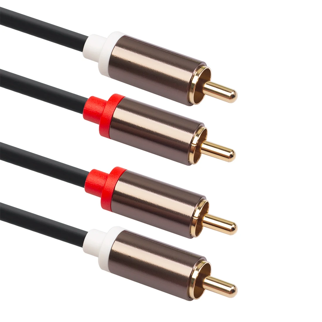 2RCA to 2 RCA Male Gold-Plated Audio Cable RCA Audio Cable 1M Home Theater DVD TV CD Amplifier Resonance