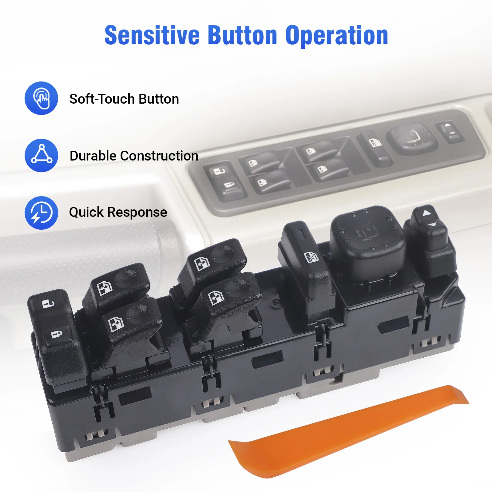 

CNSPEED Window Control Switch For Chevrolet Avalanche Suburban Tahoe Cadillac Escalade Hummer H2 2003-2006 GMC Sierra Yukon XL