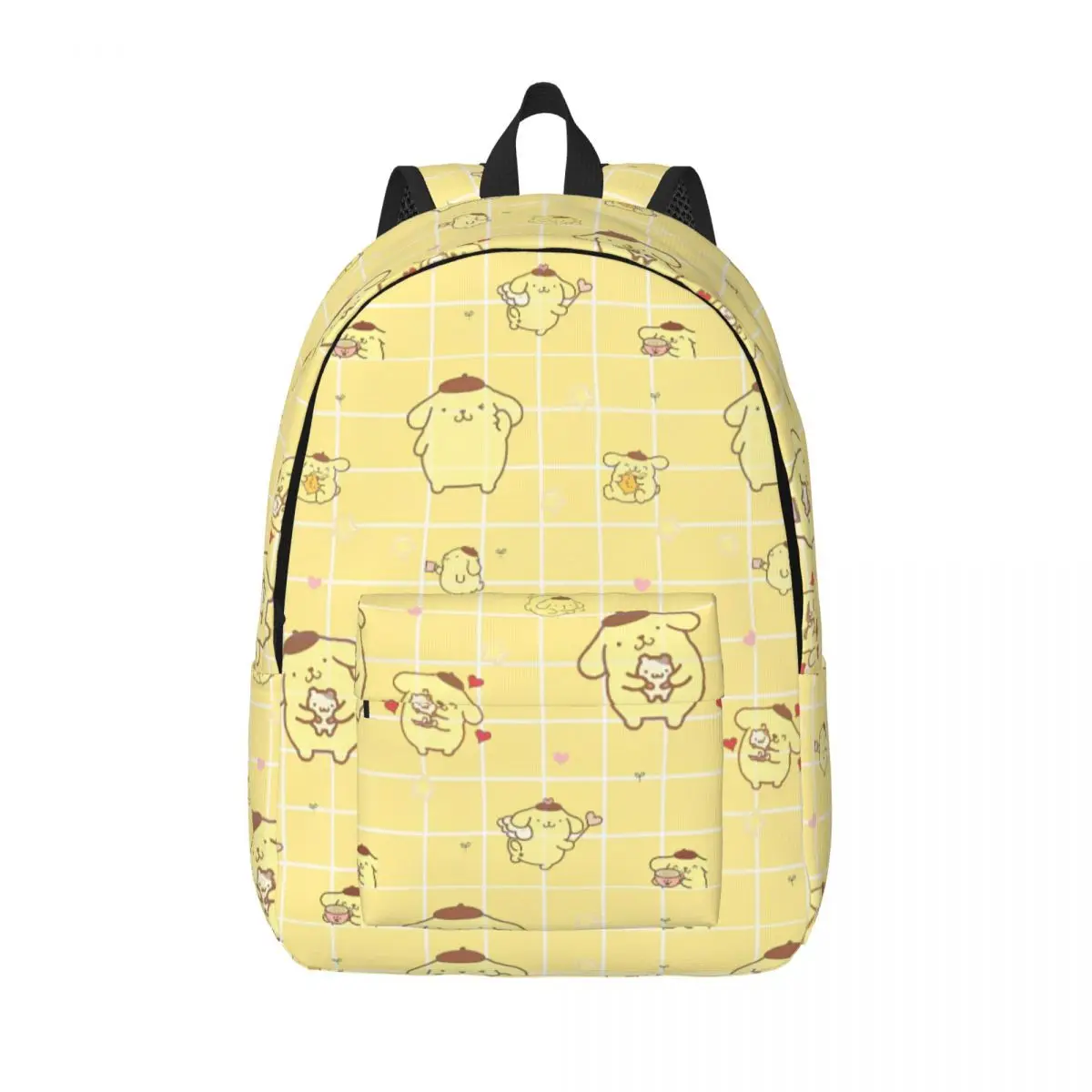 Pom Pom Purin Rugzak Casual rugzakken Jeugd Camping Print Middelbare schooltassen Ontwerprugzak