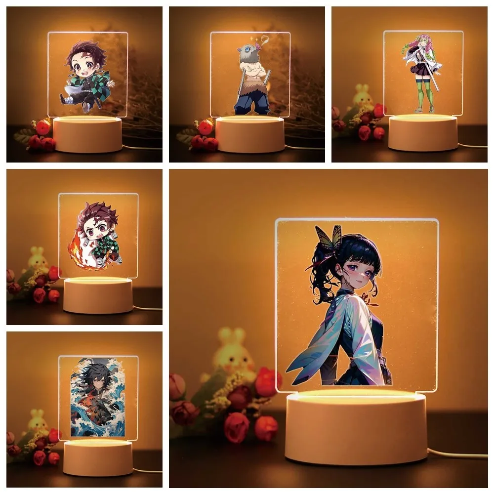 Demon Slayer Kanao Tsuyuri 3D Touch LED Night Light for Children\'s Room Decor the Boys Girls Birthday Gift