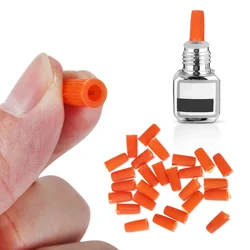 100 Pcs Glue bottle cap Tools Eyelash Glue Open Needle Replacement Cap Bottle Nozzle Caps Pin Beauty Salon Supplies Mouth tools