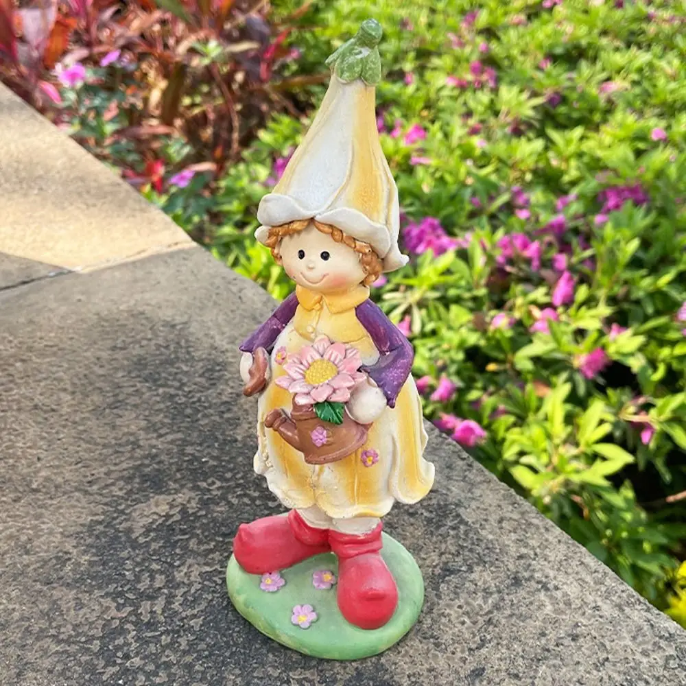 

2pcs Micro Landscape Resin Garden Couple Sculpture Cartoon Waterproof Boy and Girl Statue Cute Miniatures Figurine Home