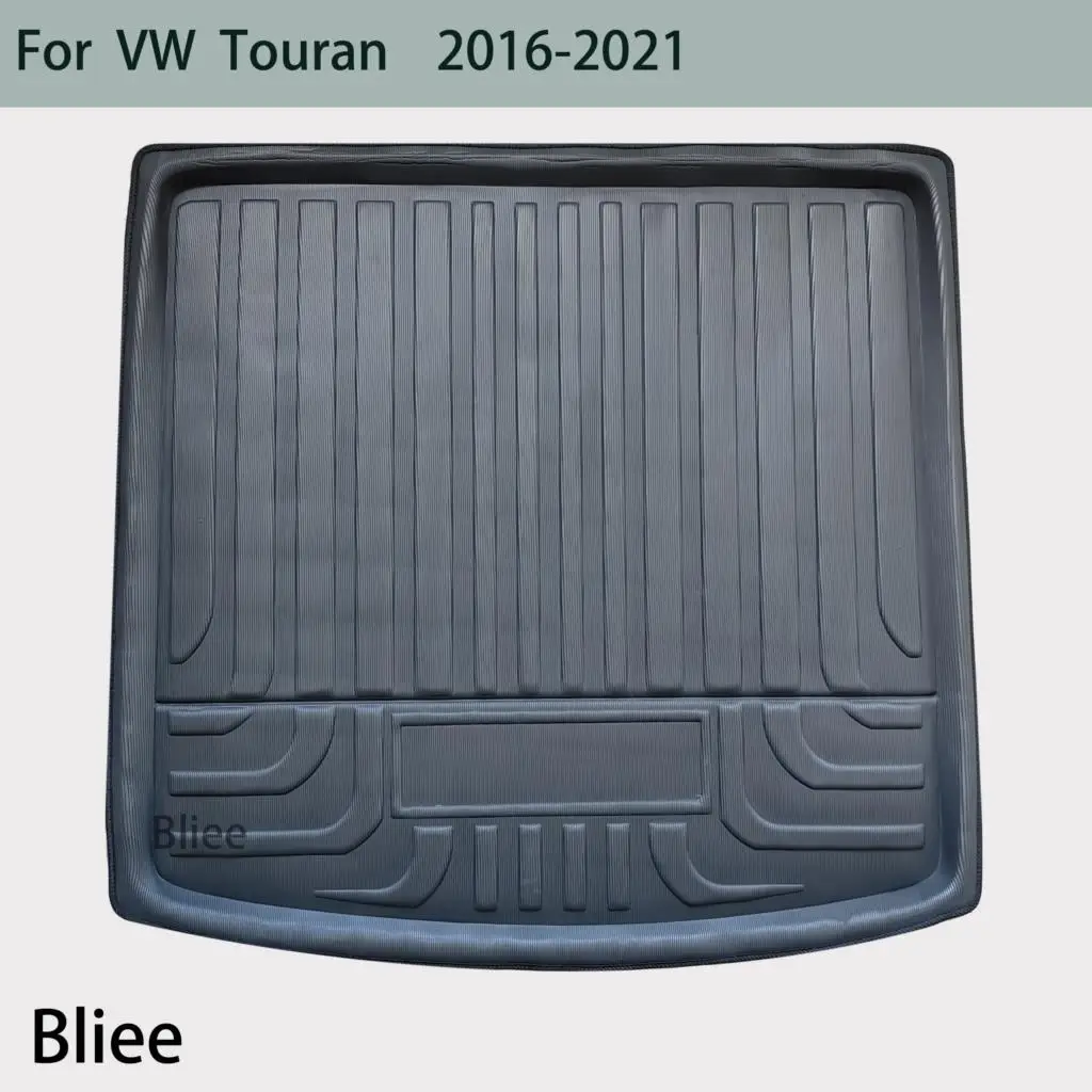 For Volkswagen Touran 2016 2017-2021 2021 Car Rear Boot Cargo Liner Tailored Trunk Mat Floor Tray Carpet Mud Kick Protection