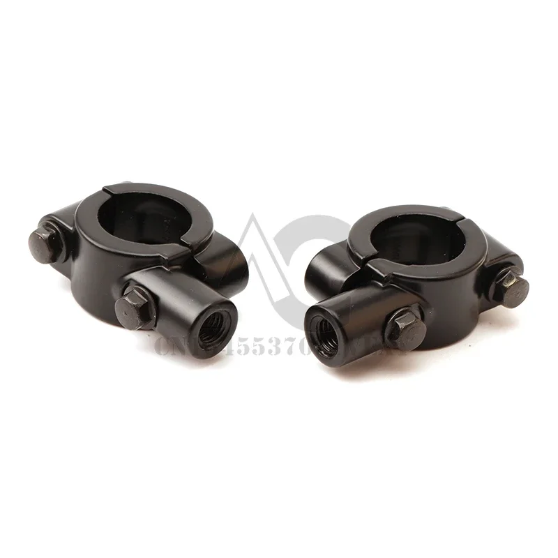 Motorcycle Bicycle Rearview Mirror Mount Clips - Generic - alternate angle