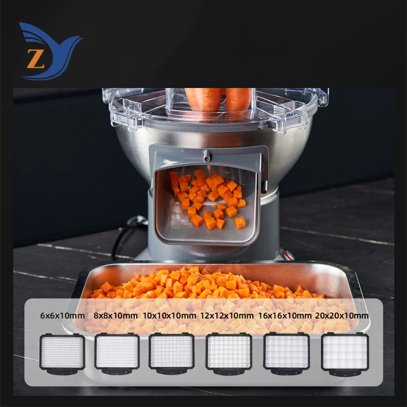 Dicing Machine M1 Commercial Vegetable Fruit Mango Pineapple Large Feed Port Radish Potato Slice Both Soft and Hard Ingredients