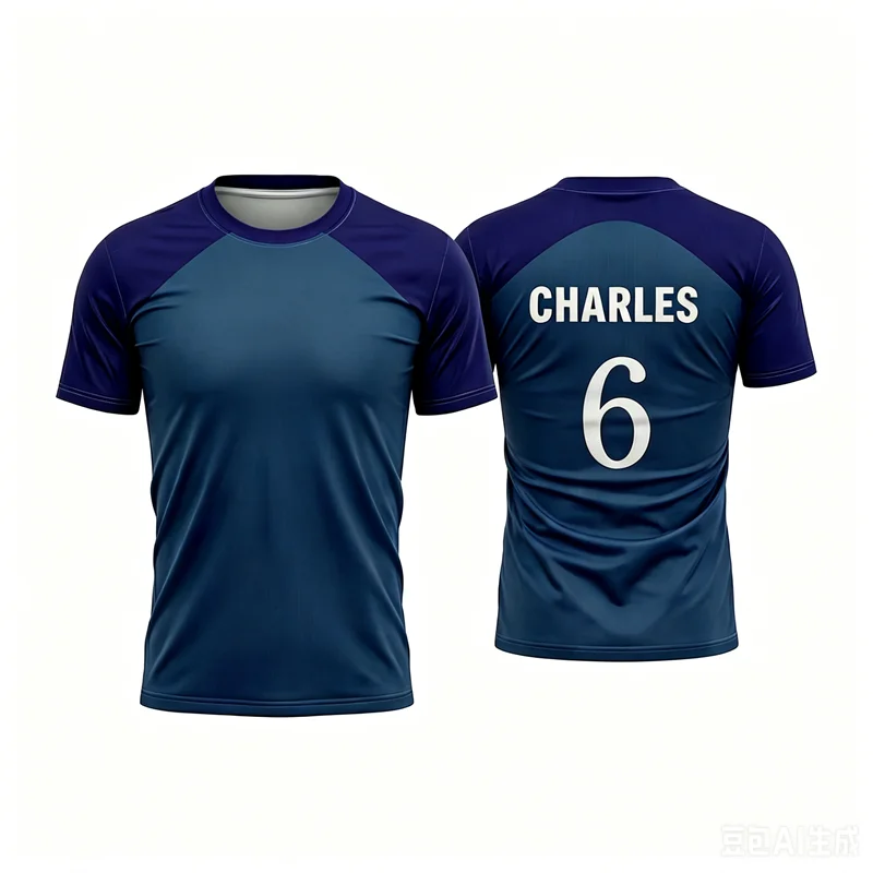 2026 New Quick Dry Polyester Unisex Two-tone Raglan Short Sleeve Soccer Training Jerse