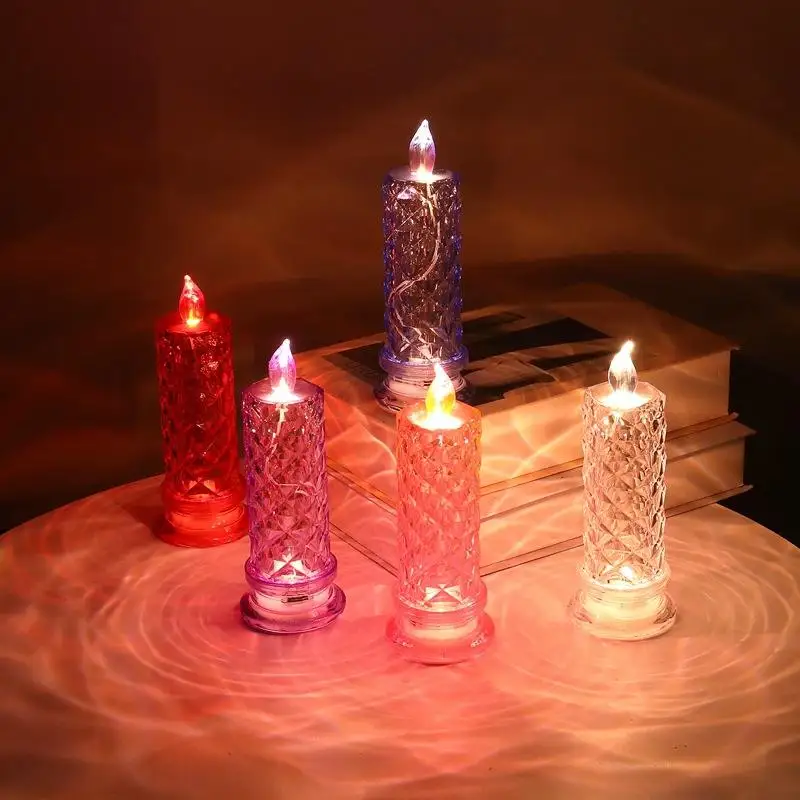 Wedding Decorations Happy Birthday Lampes De Table En Cristal Candle Warmer Crystal Diamond Table Lamp Touch Light