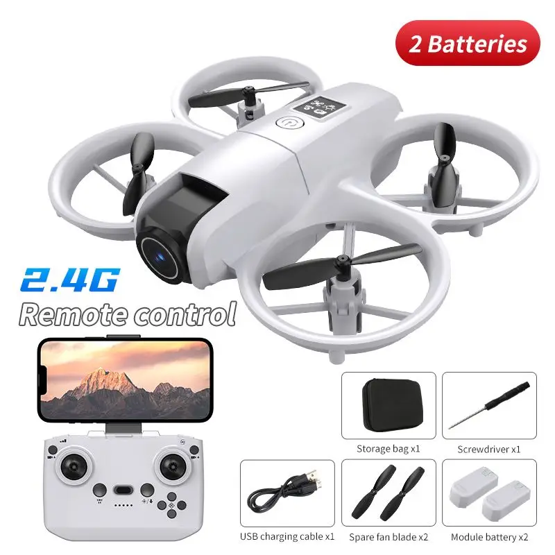 The GT3 mini drone is equipped with an adjustable HD camera (180°), real-time FPV, automatic obstacle avoidance, propeller prote