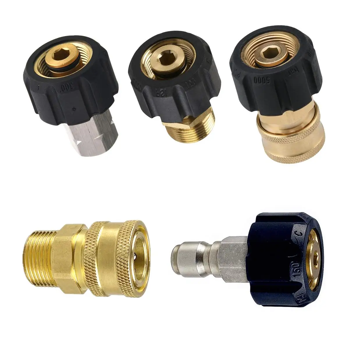 High Pressure Washer Swivel Connector M22 14mm To Quick Connect 1/4