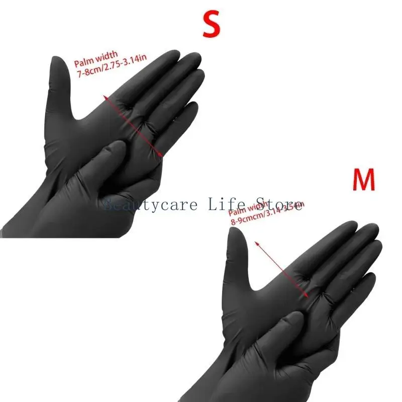 652c 100 stcs Wegwerphandschoenen Nagels kunstmanicures voor thuisgebruik en doe -het -zelfprojecten