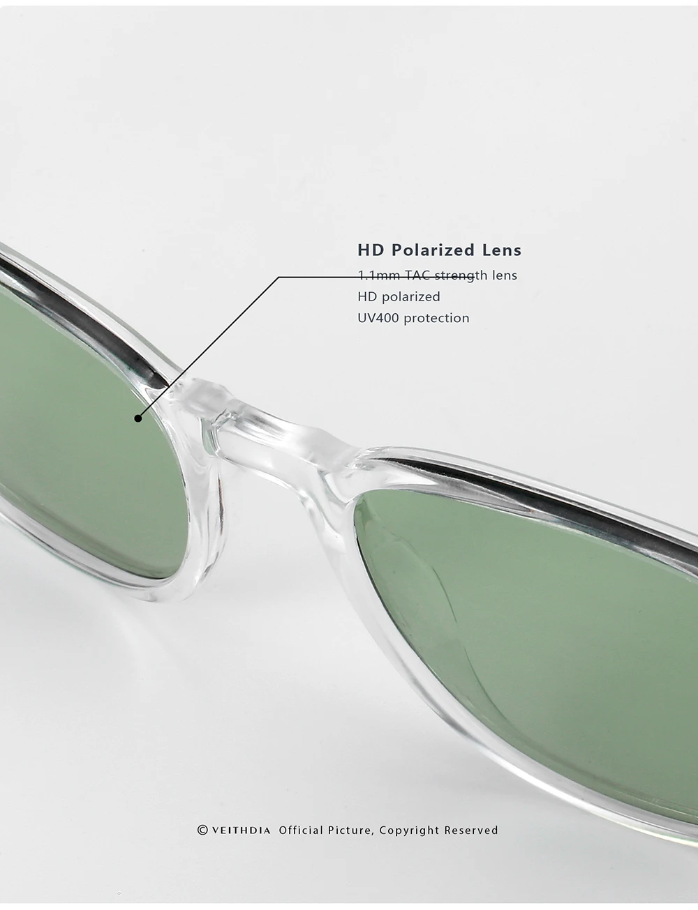 VEITHDIA Marke männer Sonnenbrille Retro TR90 Brillen Polarisierte Linse Vintage Brillen Männlich Fahren Sonnenbrille Für Frauen V7520 – Detail 11