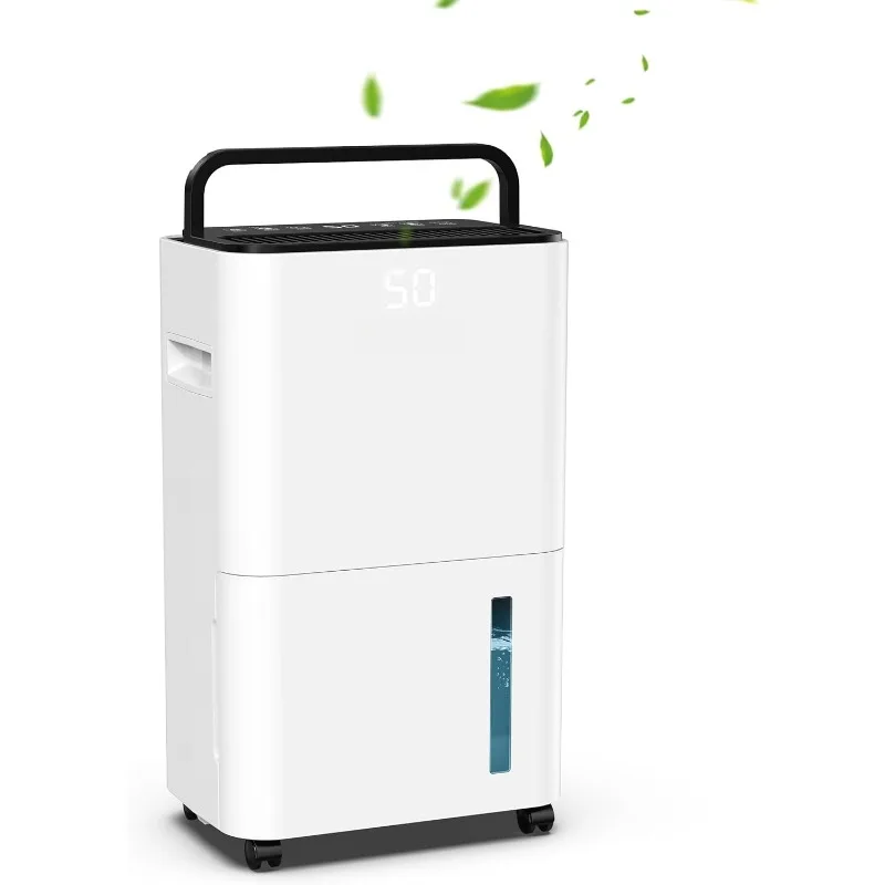 

34 Pint Dehumidifier for Home, Basement and Bedroom with 6.56 Ft Drain Hose - Intelligent Humidity Control - Quiet Opera