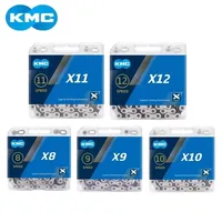KMC X8 X9 X10 X11 X12 Road/MTB Bicycle Chain 8v 9v 10v 11v 12v 118L 126L Bike Chain Crankset with Quick-Link for SHIMANO SRAM