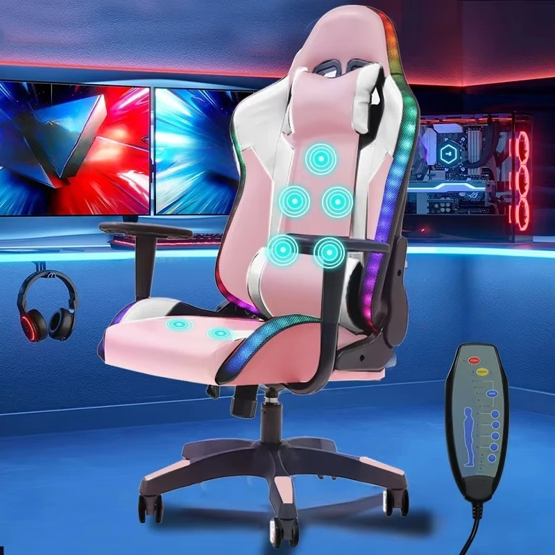 

YYHC-Red racing design game chair 1-piece synthetic iron rotating lift chair, suitable for office computers and gaming computers