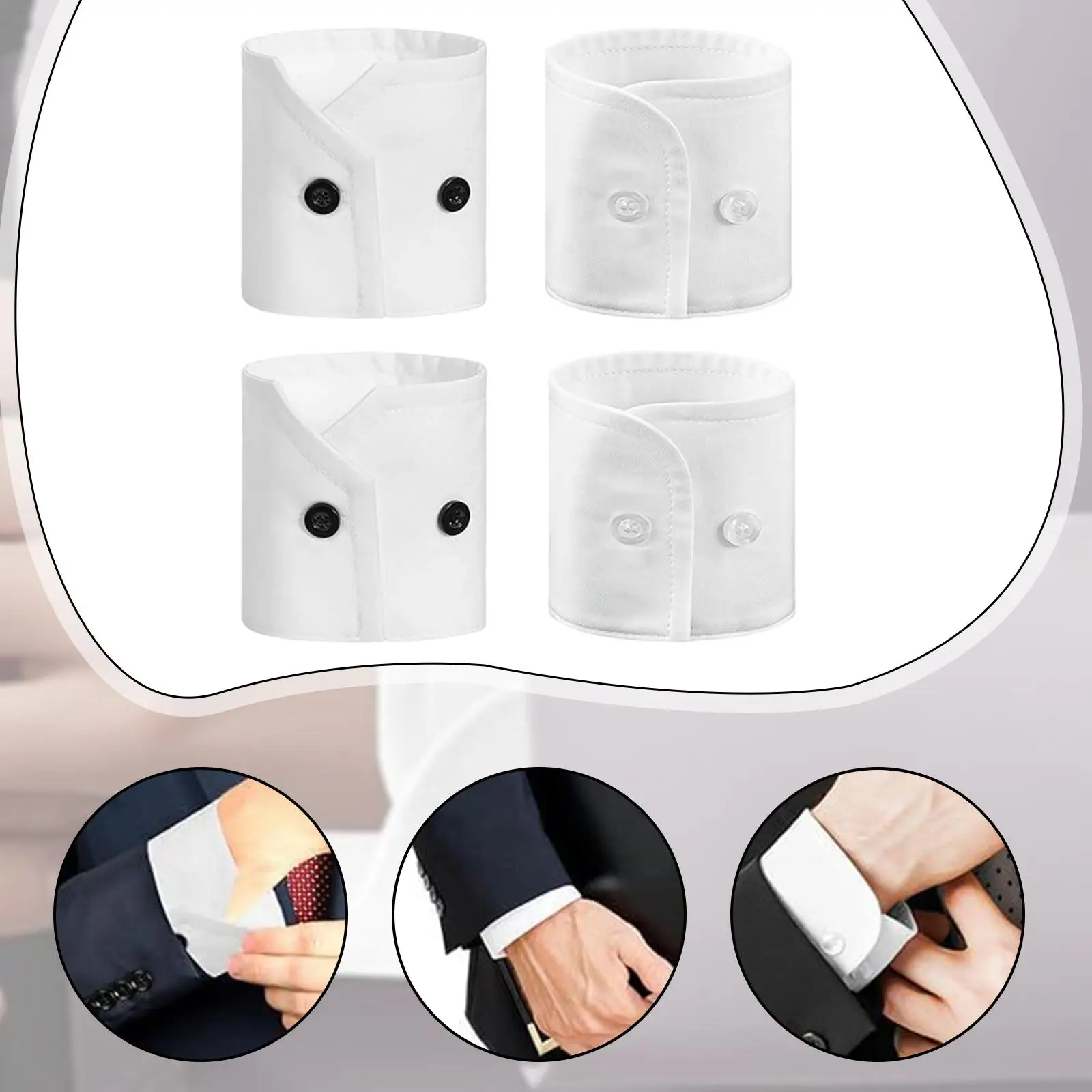 2-pares-de-punhos-de-camisa-brancos-acessorios-decorativos-para-vestuario-feminino-e-masculino-punhos-falsos-destacaveis-para-terno-jaqueta-casaco